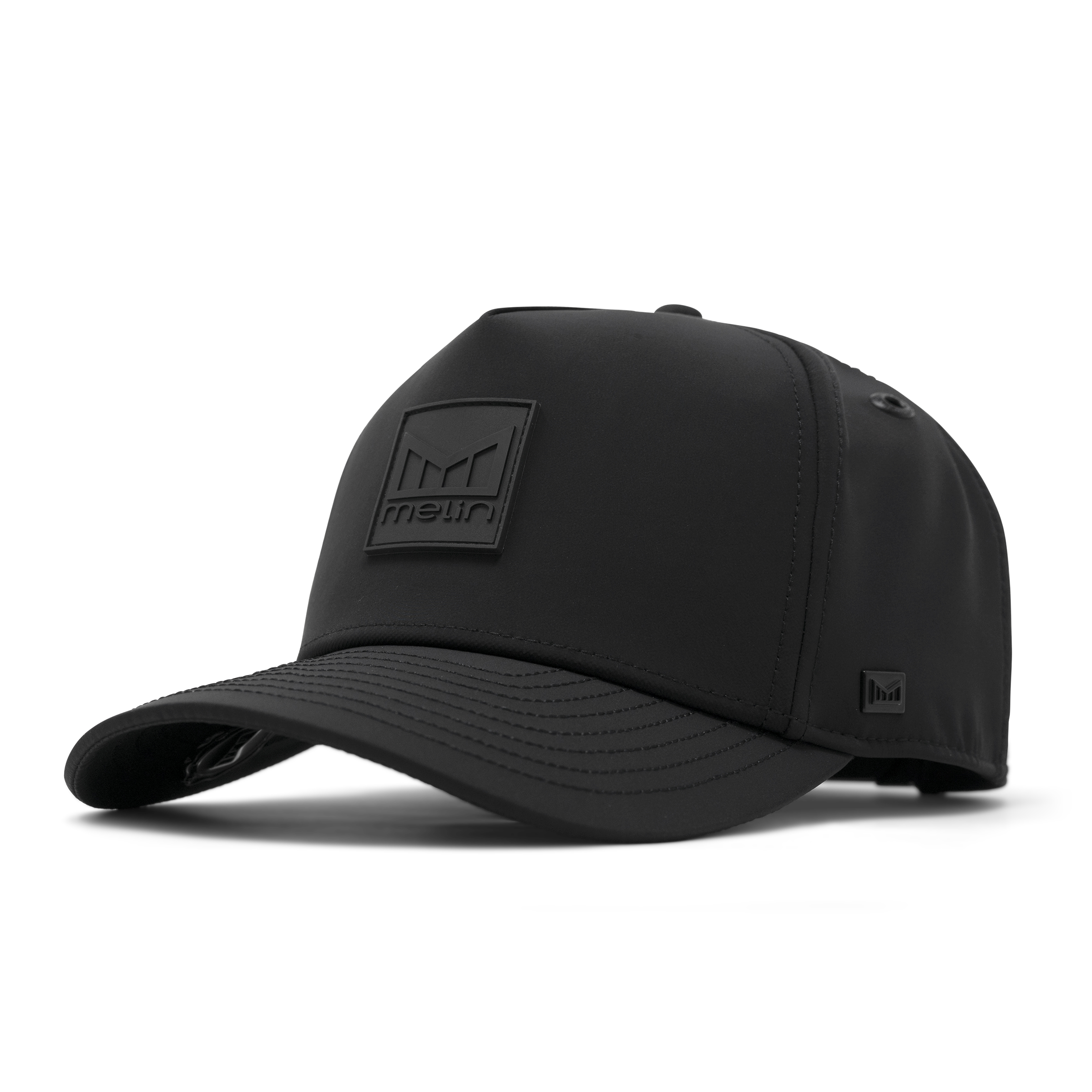 The angled view of melin's Odyssey Stacked Infinite Thermal - Black