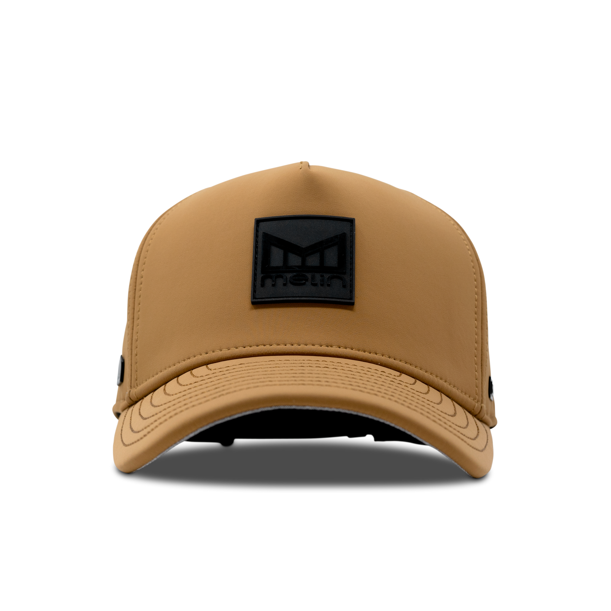 The front view of melin's Odyssey Stacked Infinite Thermal - Peanut Butter