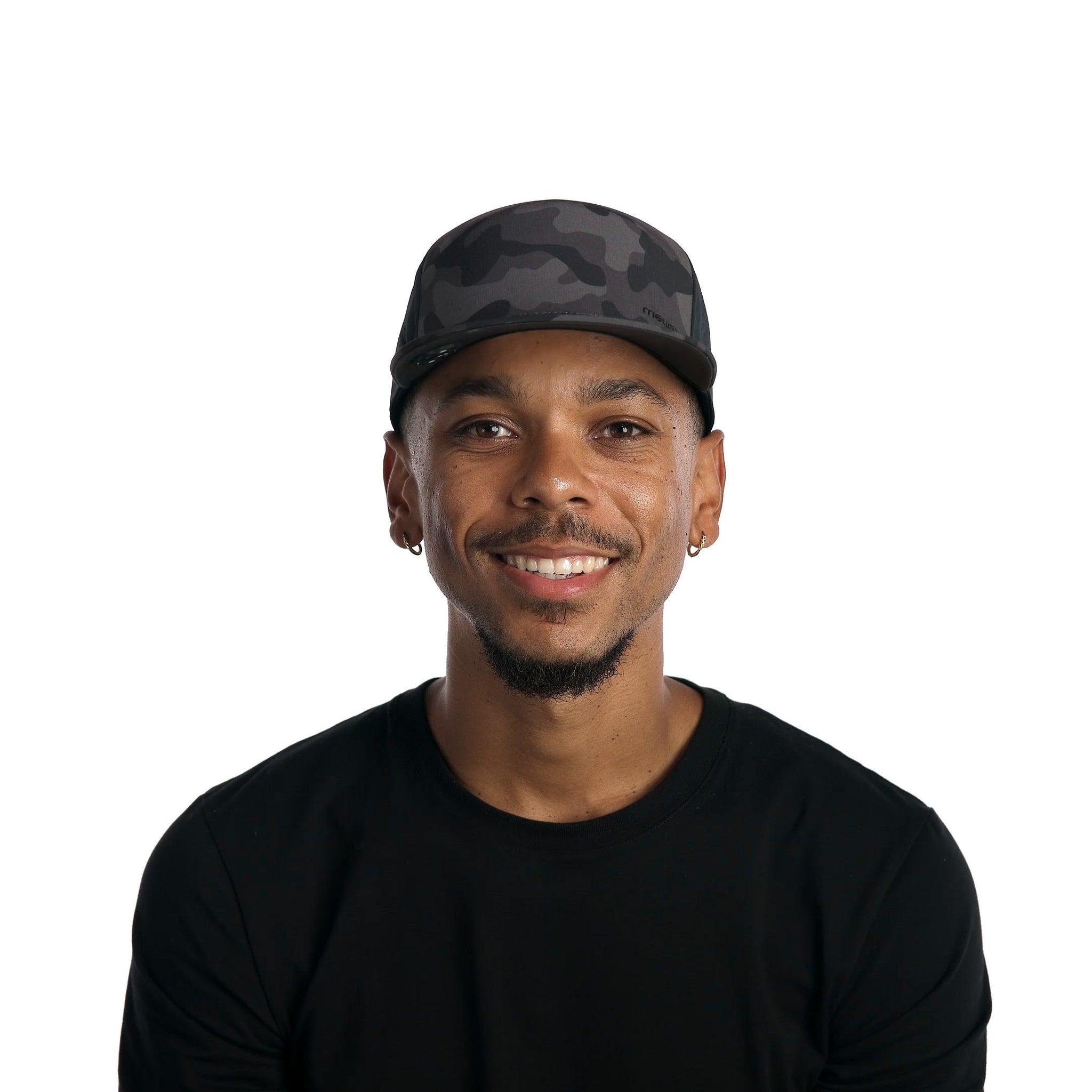 The model-image of melin's Trenches Hydrolite snapback hat in Black Camo