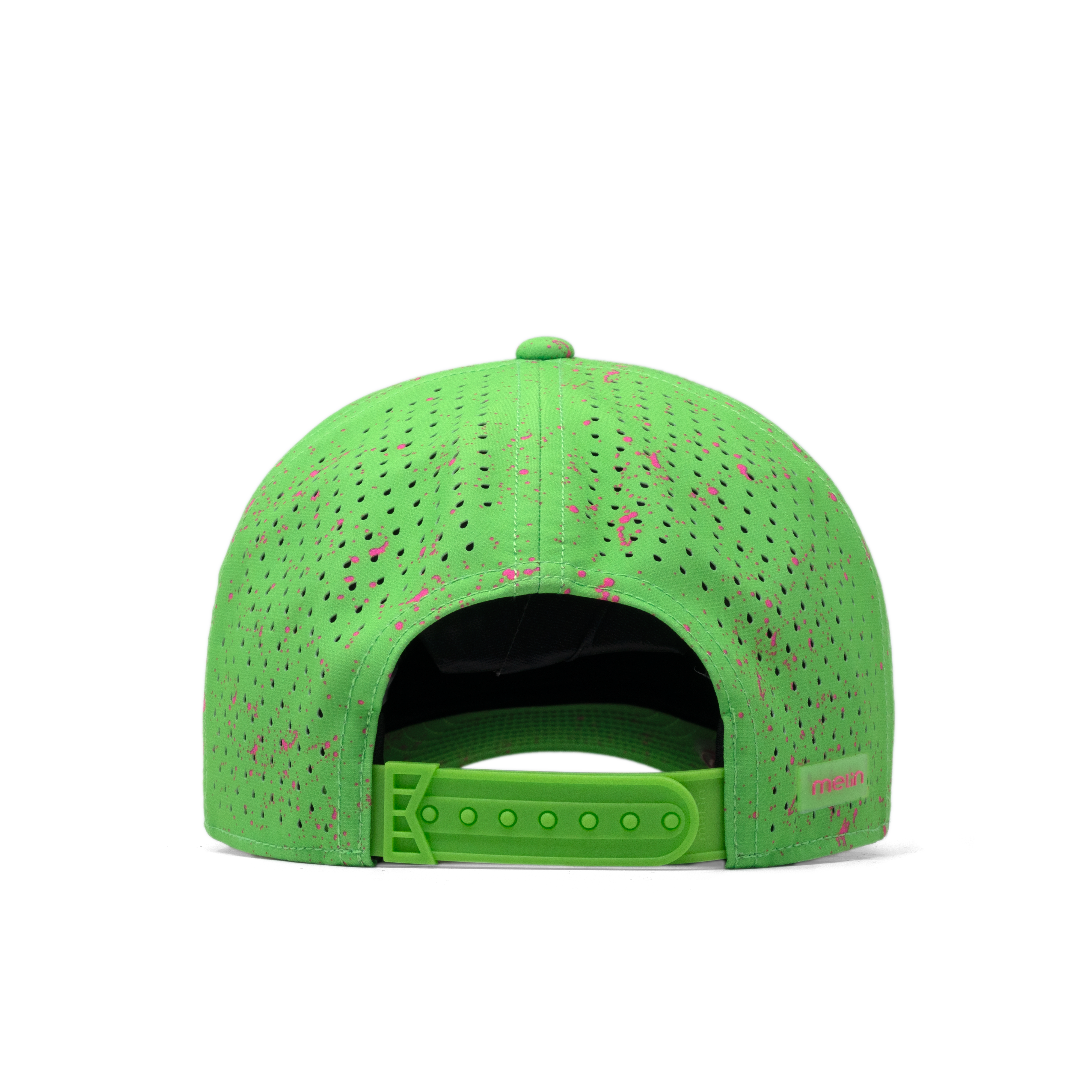 The back view of the melin Odysea Neon Hydro Split Fit in Slime