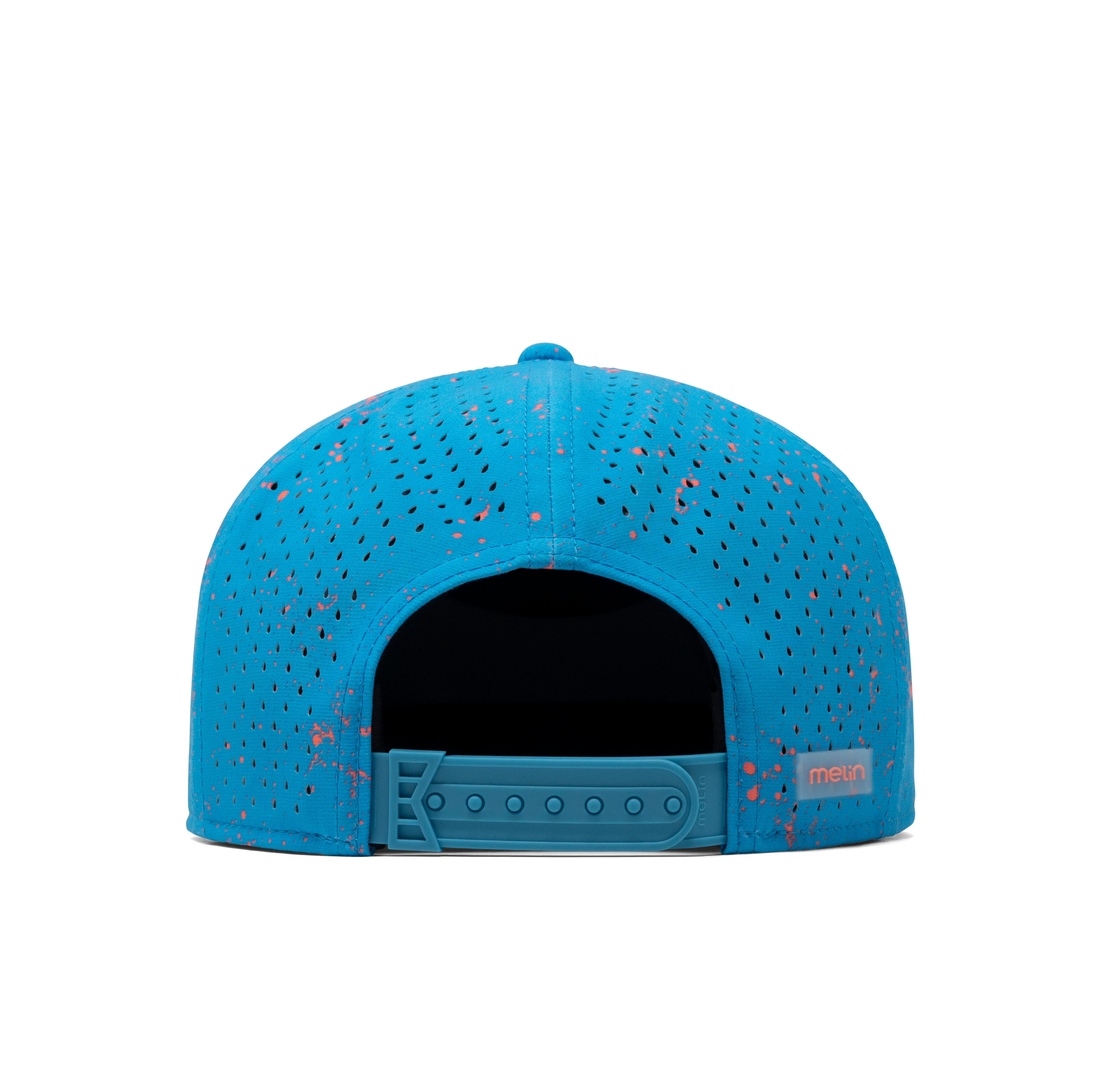 The back view of the melin Trenches Neon Hydro  Horizon Fit in Electric Blue