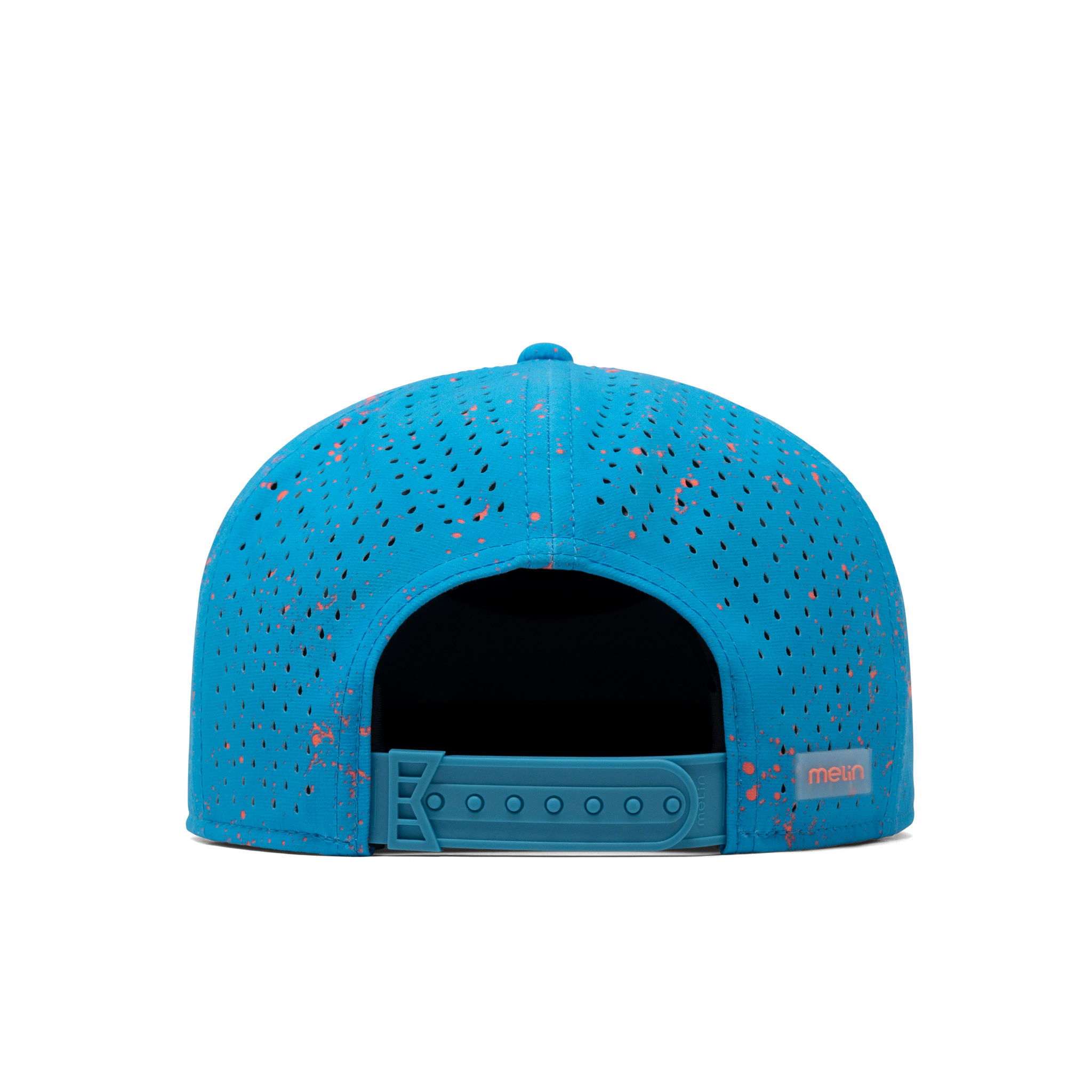 The back view of the melin Trenches Neon Hydro  Horizon Fit in Electric Blue